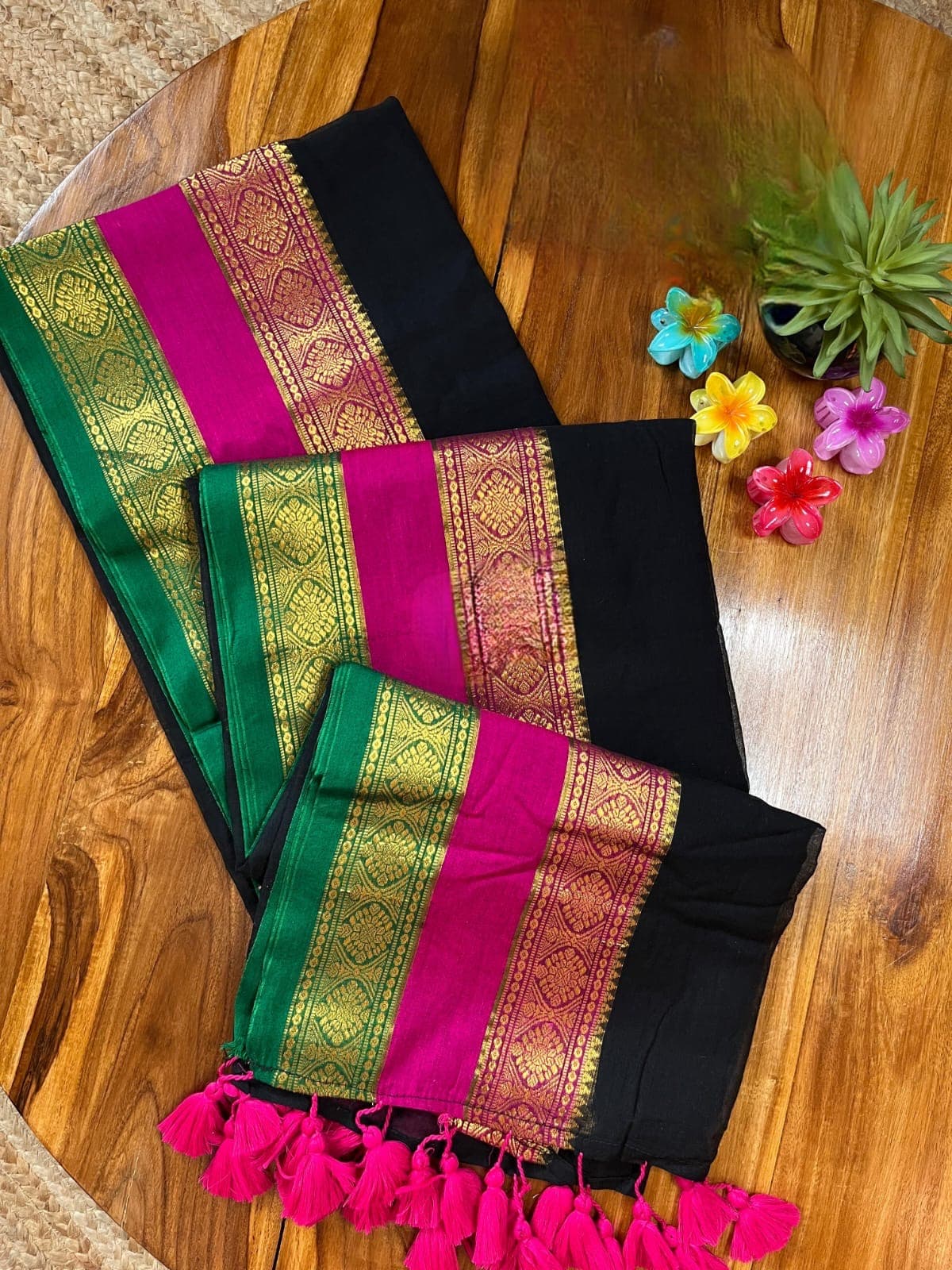 Black mul cotton