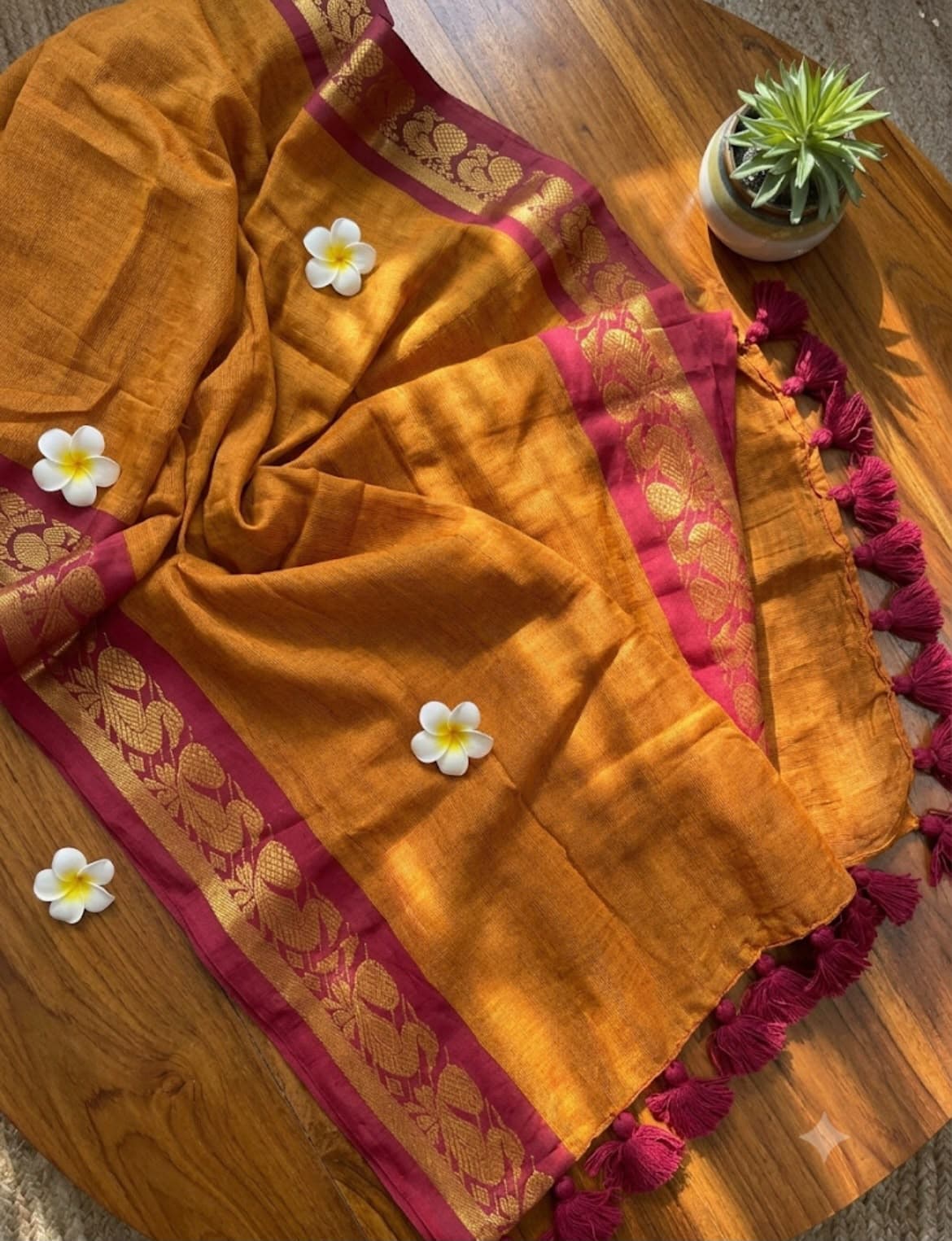 Mustard Yellow Mul Cotton